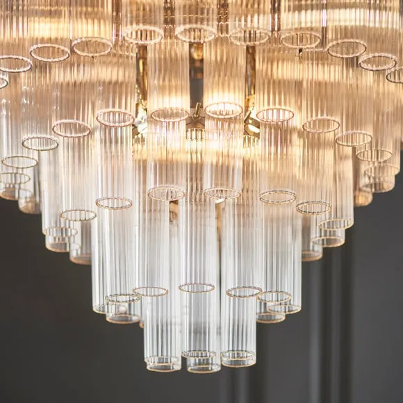 Vogue Chantilly Ribbed 12 Light Chandelier 2