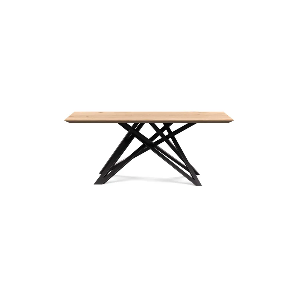 Heal's Vienna Dining Table 180x100cm Blonde Oiled Oak Chamfered Edge Filled 1