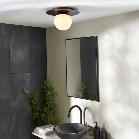 Elements Tela Bathroom Flush Ceiling Light 5