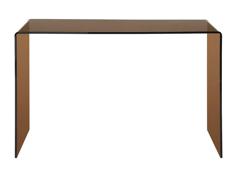 Vente-unique Desk - Toughened Glass - Brown - ELSTRON in Clear 2