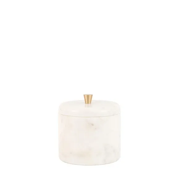 Cedar & Sage Veta Round Marble Trinket Box 4
