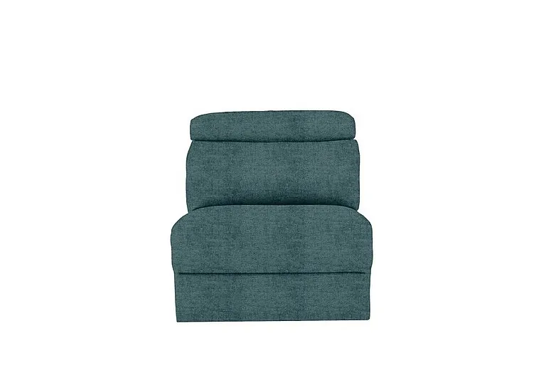 Davide Fabric Armless Unit - Baobab Blue