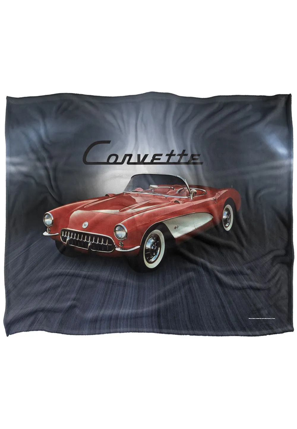 Chevrolet Corvette Shine Silky Touch Super Soft Throw Blanket 152 X 127 cm in White
