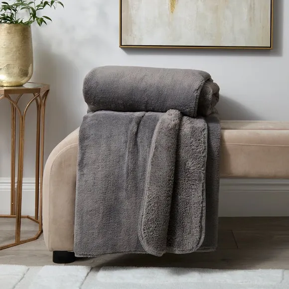 Velvety Soft Fleece Throw Blanket 200cm x 200cm