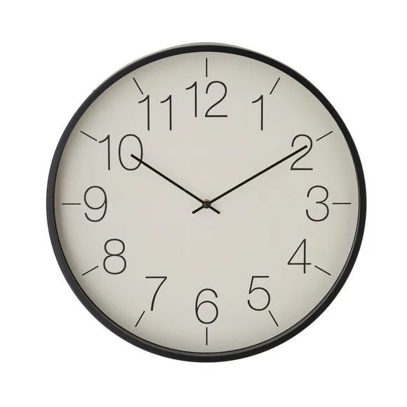 Modern Black Wall Clock 3