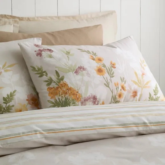 Autumn Floral Trail 100% Cotton Duvet Cover & Pillowcase Set 2