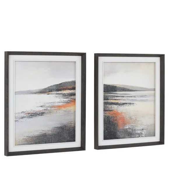 Cedar and Sage Set of 2 Summer by the Shore Framed Canvases 3