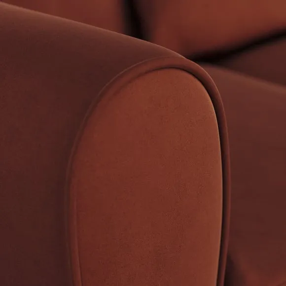 Blake Curved Arm Opulent Velvet Corner Chaise Sofa 5