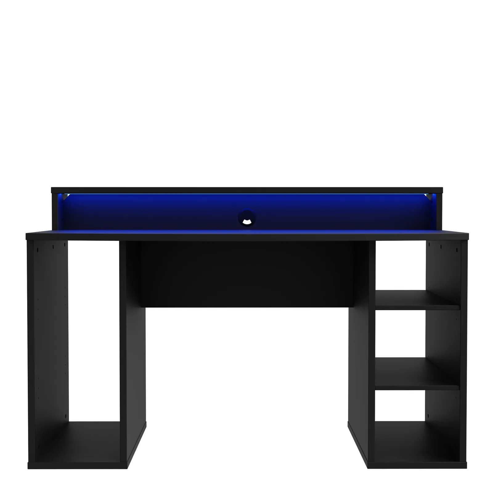 Furniture To Go Loadout Black Gaming Desk with Colour Changing LED 4