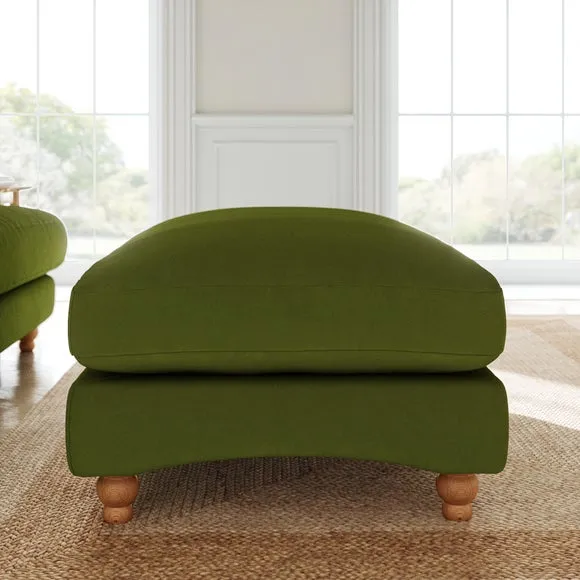 Martha Matte Plush Velvet Footstool 2