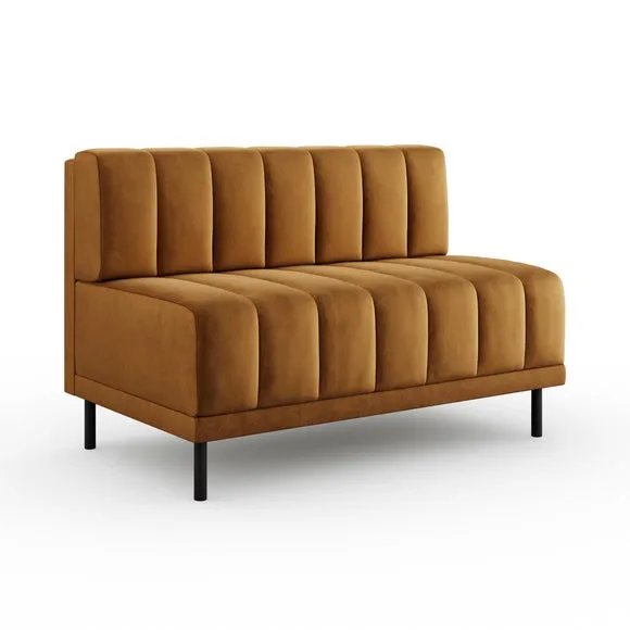 Amali Long Dining Bench, Matte Plush Velvet 6
