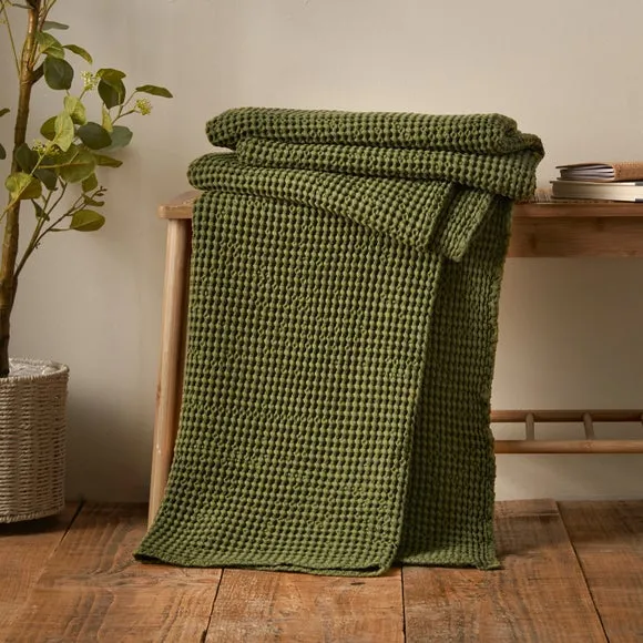 Pineapple Elephant Jaipur Waffle Throw Blanket 150cm x 200cm 1