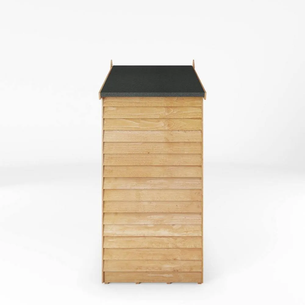 Mercia 3 x 5 Feet Overlap Apex Windowless Shed - L85.9 x W160 x H191.9 cm in Brown 3