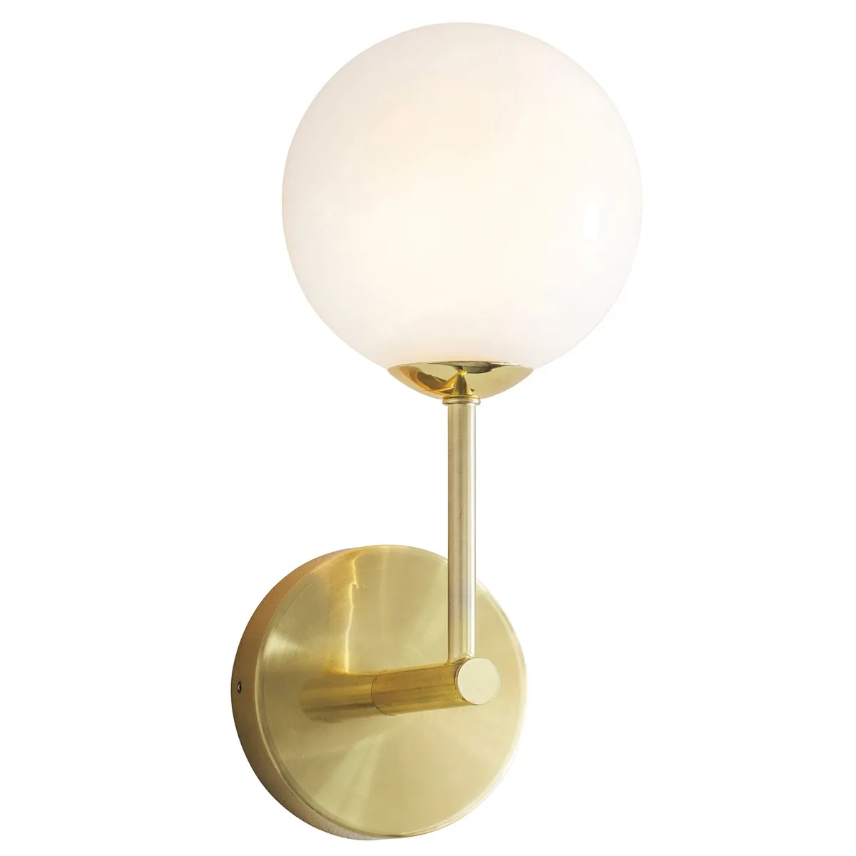 Brass Globe Wall Light