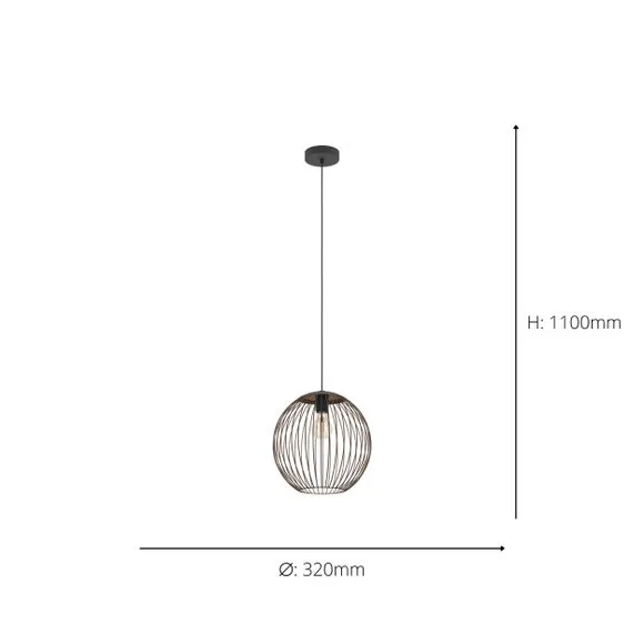 EGLO Almanzora Wire Pendant Light 4