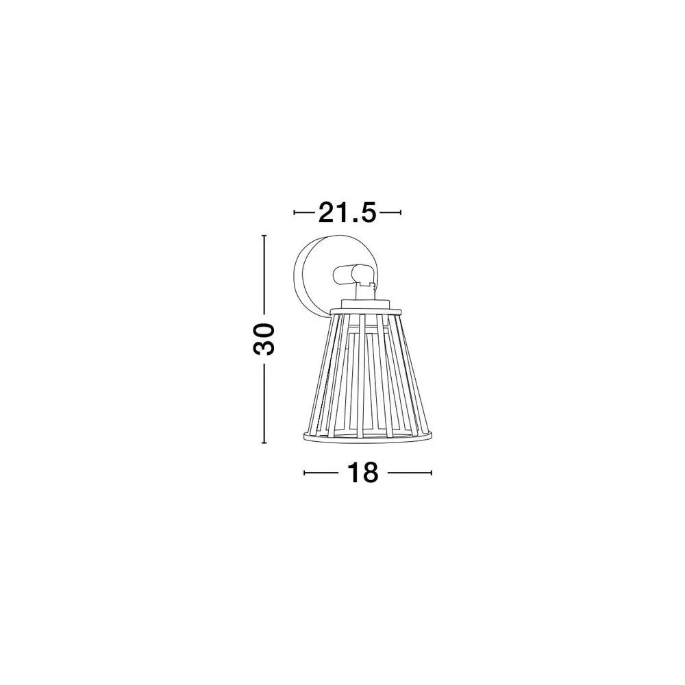 Netlighting Carina Wall Lamp Black Aluminium LED 6W 279.09 Lm 3000K IP65 5