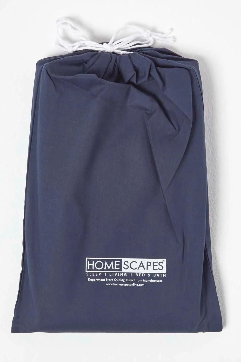 Homescapes Cotton Cot Bed Fitted Sheets 200 Thread Count, 2 Pack in Navy 5