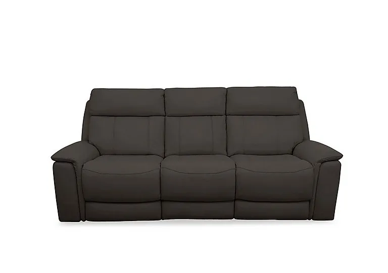 Chill Leather 3 Seater Power Recliner Sofa with Bluetooth - Dark Chocolate