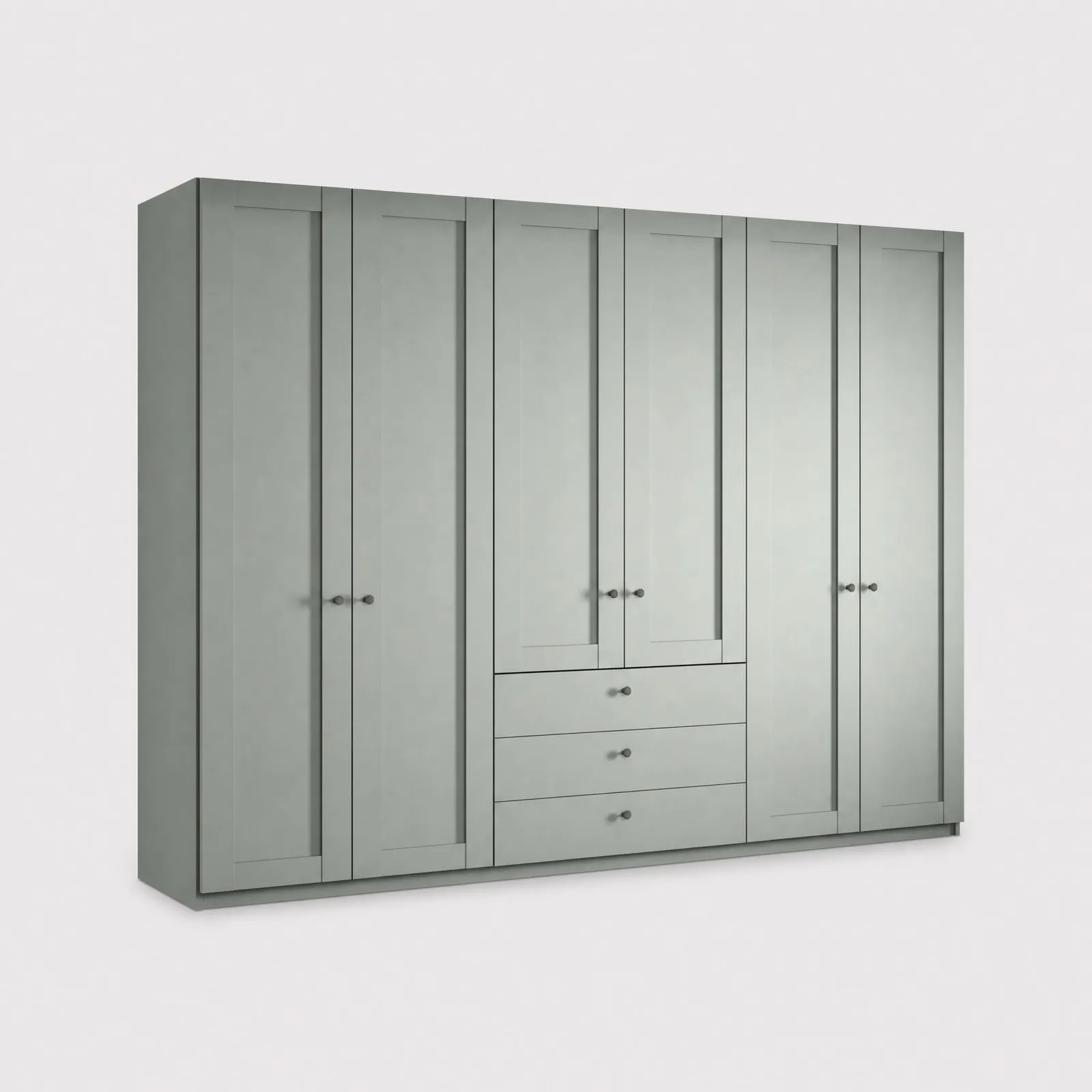 Varese 6 Door 3 Drawer Functional Unit 300Cm, Green | Barker & Stonehouse 1