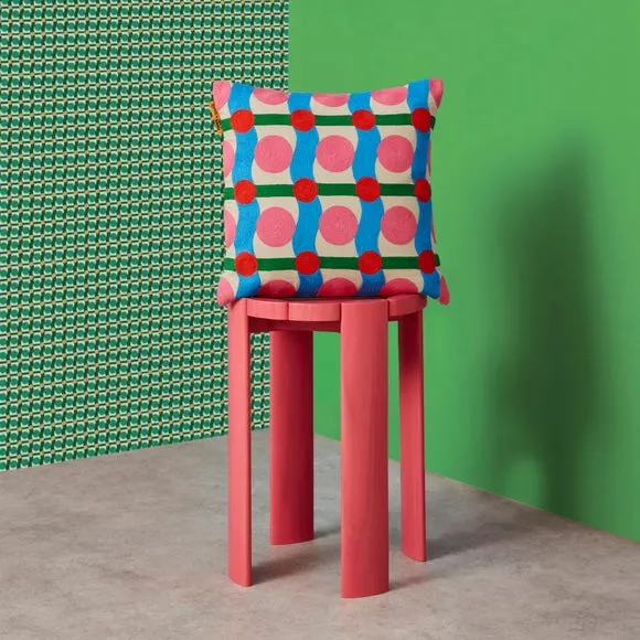 Yinka Ilori Sweet Flows Cotton Square Cushion