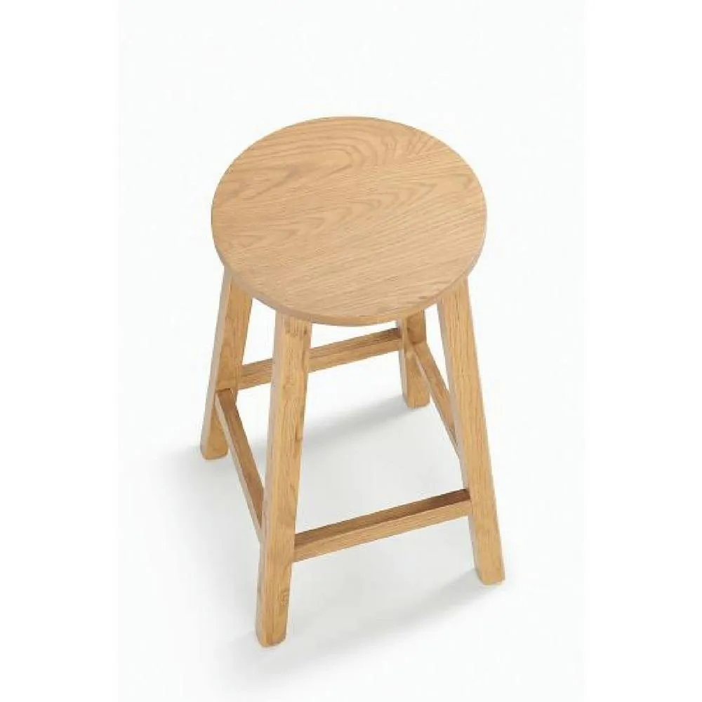 netfurniture Salop Wooden Kitchen Bar Stool Fixed Height Fully Assembled in Brown 5