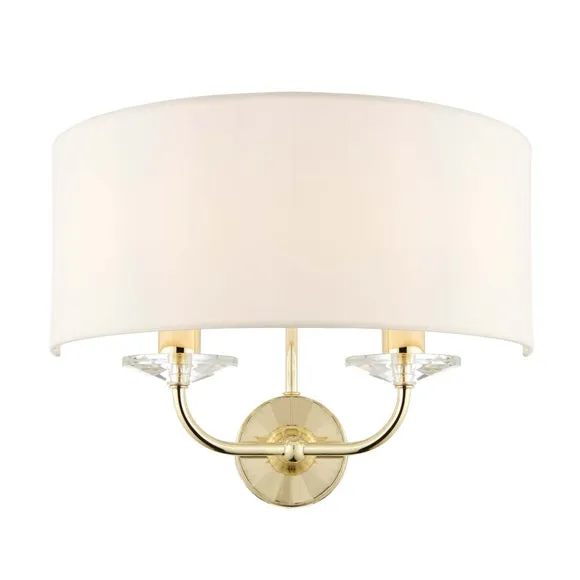 Vogue Katarina Crystal 2 Light Wall Light 6