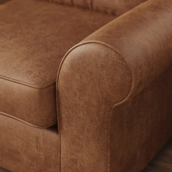 Flori Arizona Faux Leather Corner Chaise Sofa 5