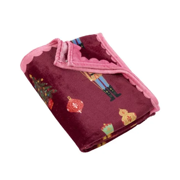 Catherine Lansfield Christmas Nutcracker Throw Blanket 4