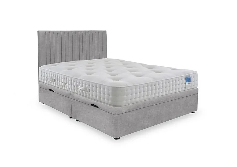 Ortho 2000 Manual Side Ottoman Divan Set - Super King - Lace Dolphin