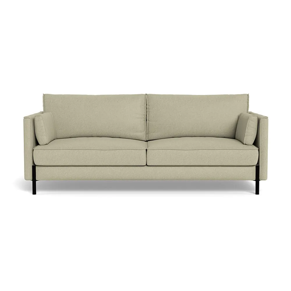 Heal's Tortona 3 Seater Sofa Cotton Grain Black Feet 1