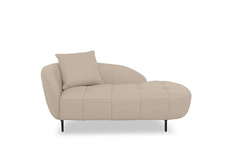 Bridgerton Leather Chaise - BV Pebble