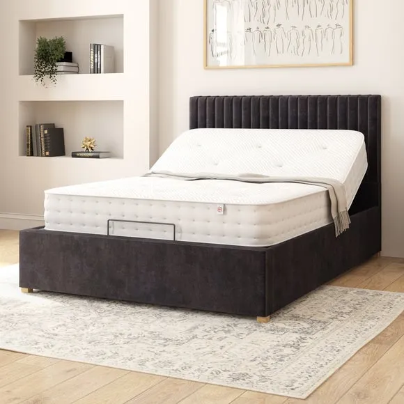 Grant Plush Velvet Adjustable Bed 3
