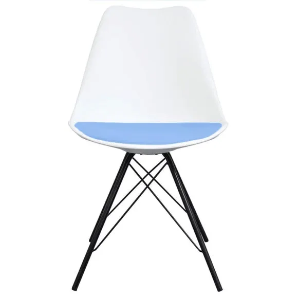 Fusion Living Soho White Plastic Dining Chair 3