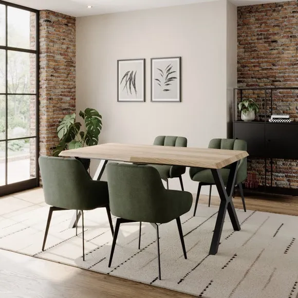 Ezra II 4-6 Seater Extendable Rectangle Dining Table 2
