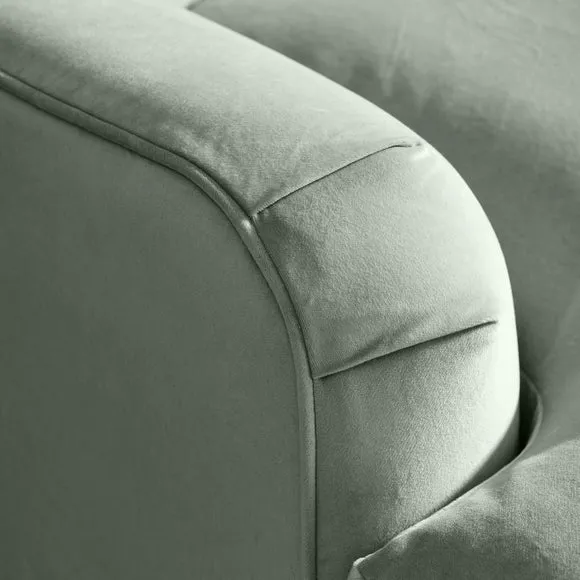 Martha Vintage Velvet Corner Chaise 5