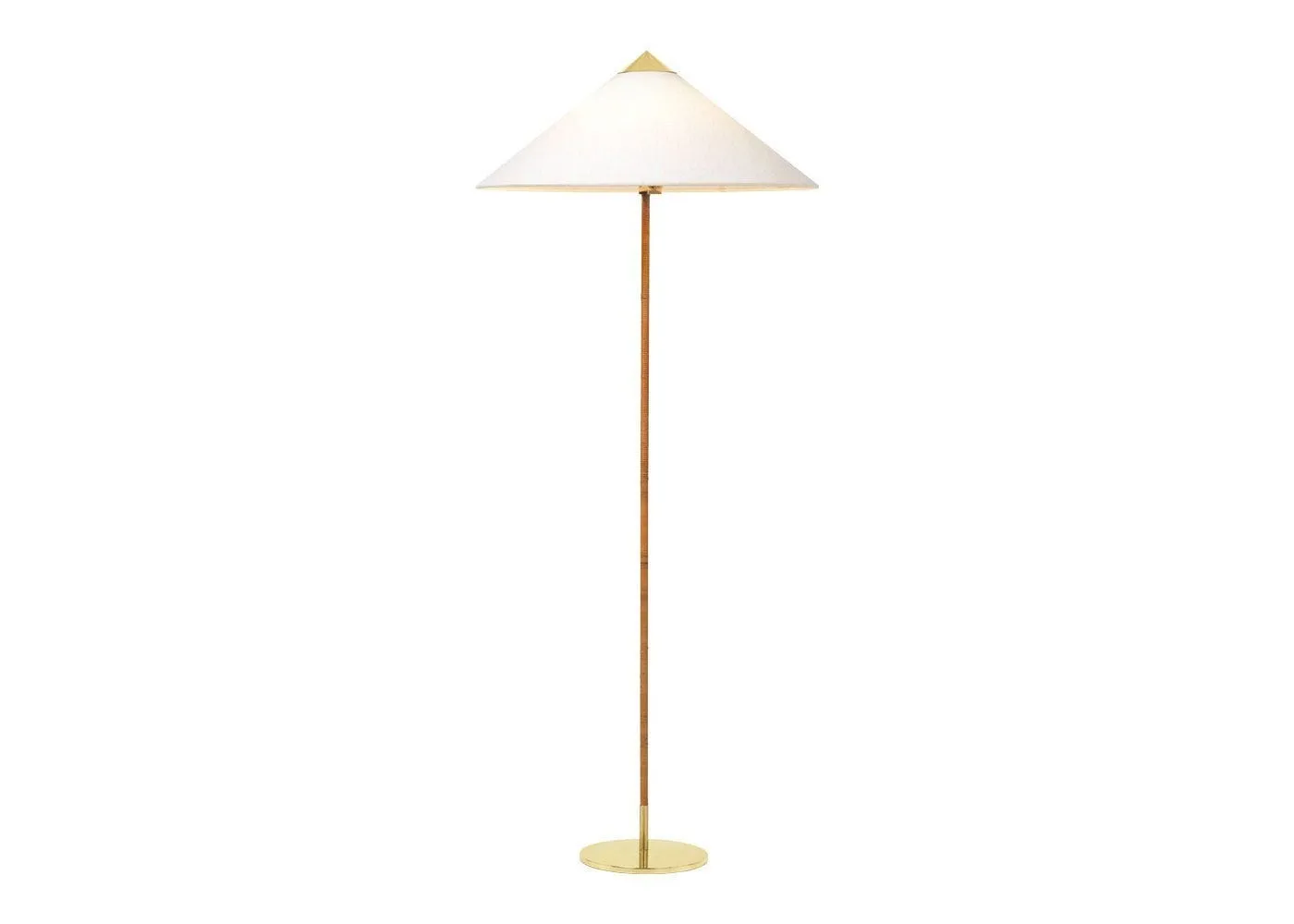 Gubi 9602 Floor Lamp Brass/Canvas 1