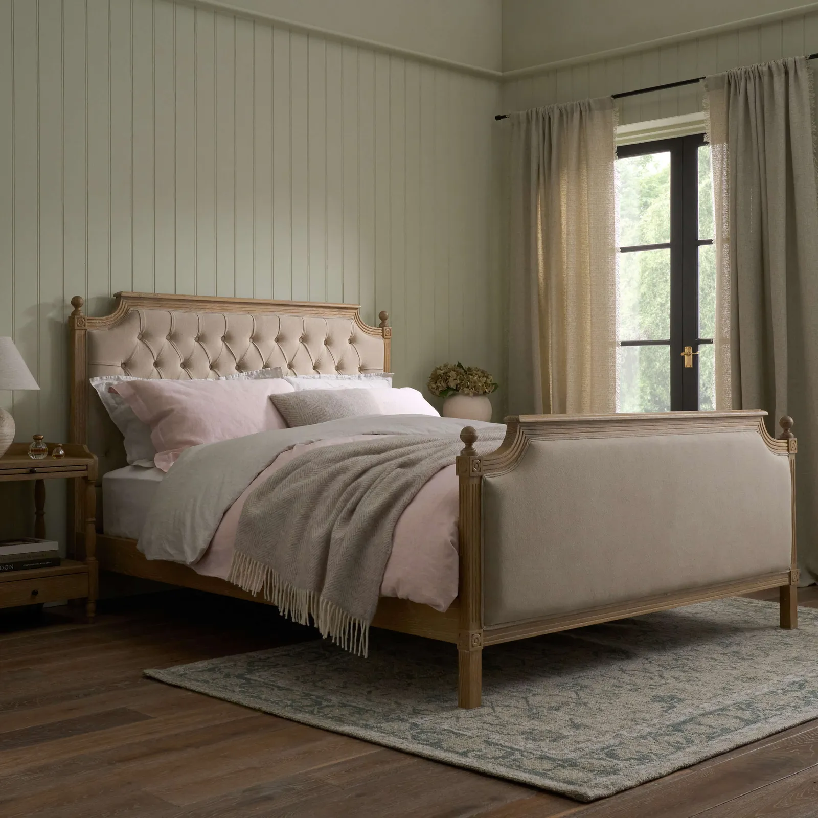 Lyon Bed, Weathered Oak / Natural, Super King