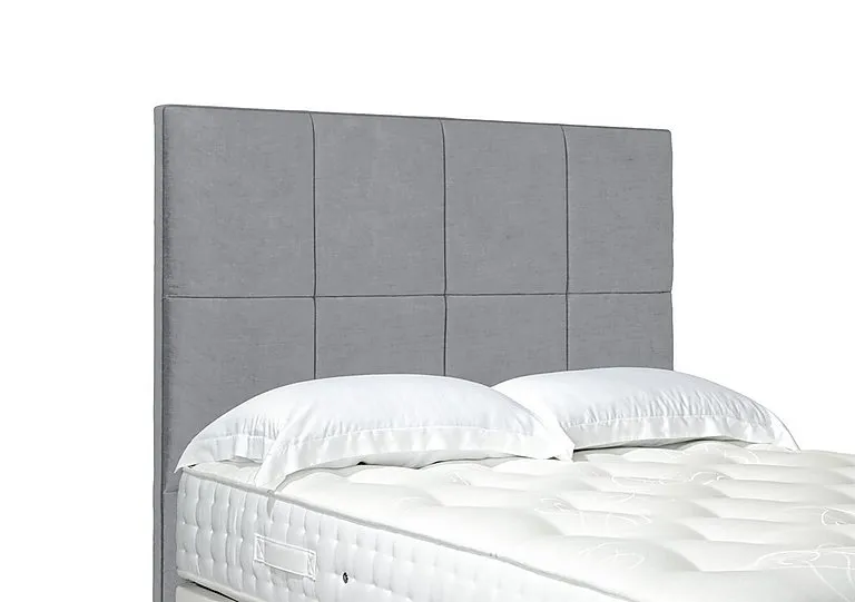 Artisan Collection Titan High Floor Standing Headboard - Single - Aston Silver