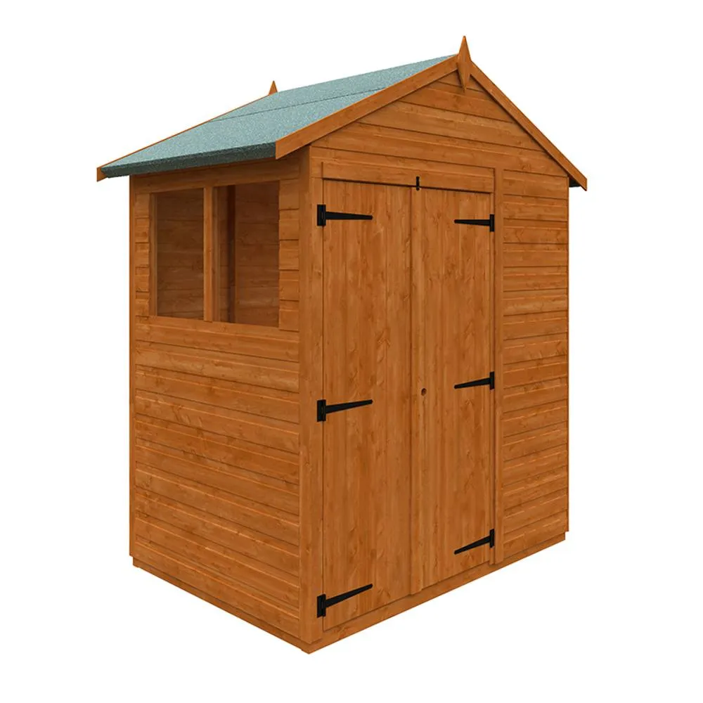 Buttercup Farm 4x6 Flex Apex Double Door 12mm Flex - L123.8 x W175 x H213.5 cm in Burnt Orange