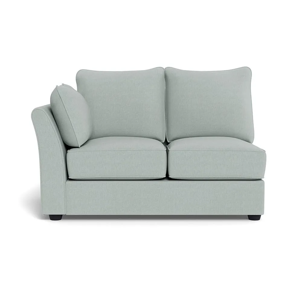 Heal's Tailor Double Left Hand Facing Corner Unit Brushed Cotton Oat Black Feet