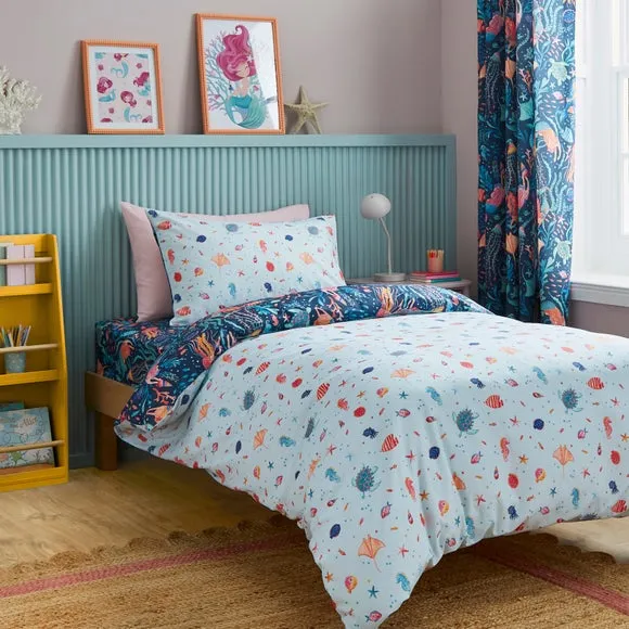 Mythical Mermaids Polycotton Duvet Cover & Pillowcase Set 3