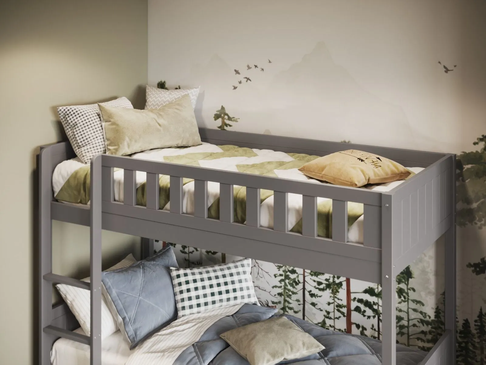 Flair Bea Bunk Bed in Grey 3