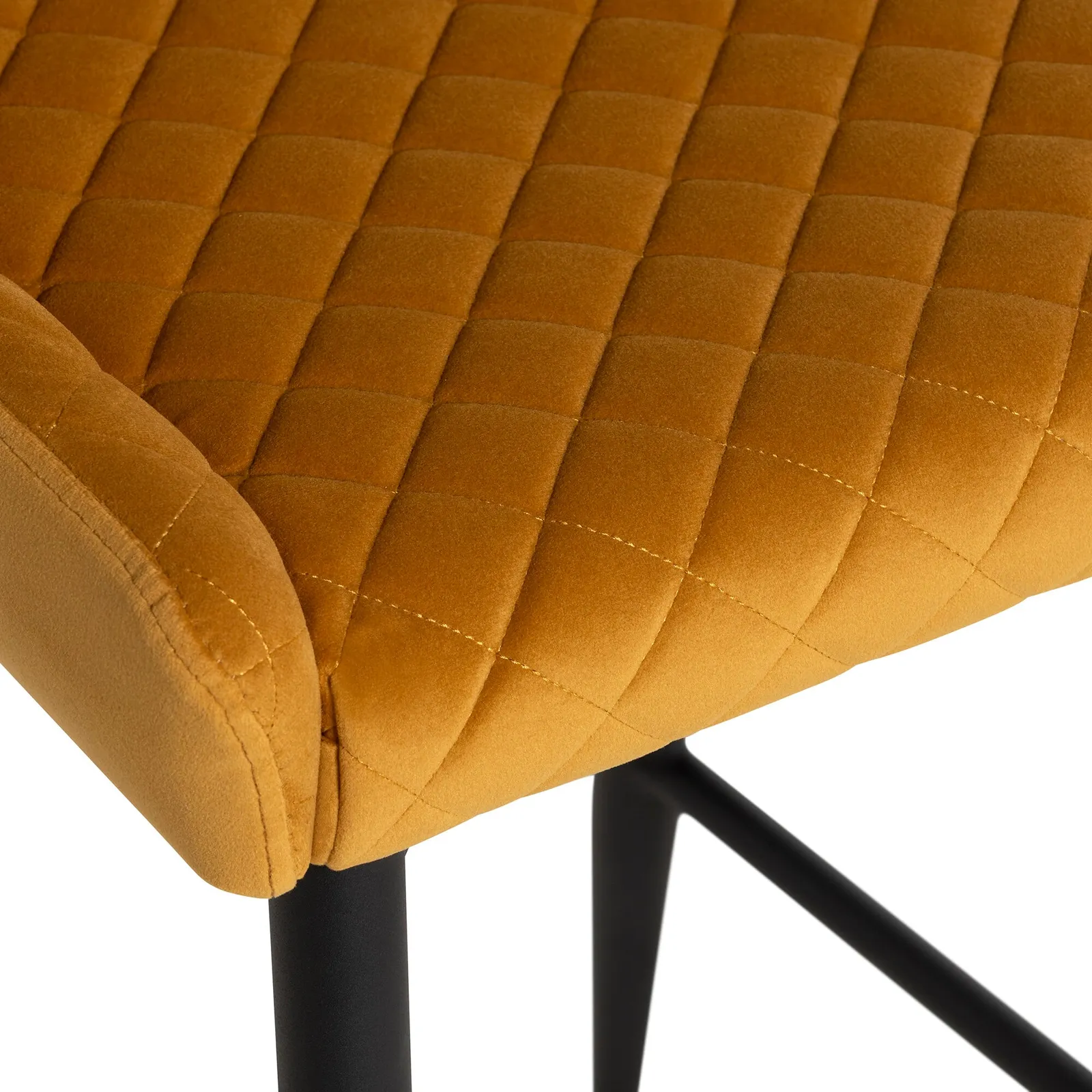 Rivington Counter Stool, Yellow Velvet | Barker & Stonehouse 5