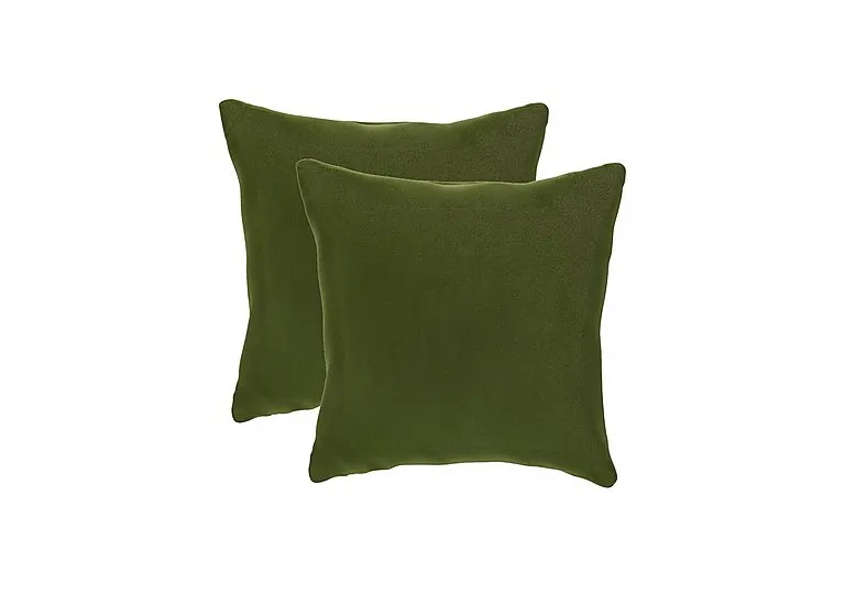 Pair of Small Scatter Cushions - Woodland Moss