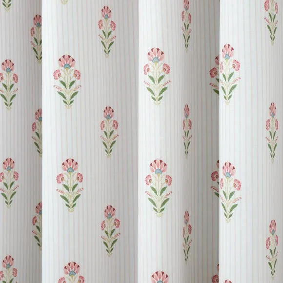 Fiorella Frilled 100% Cotton Blackout Eyelet Curtains 3