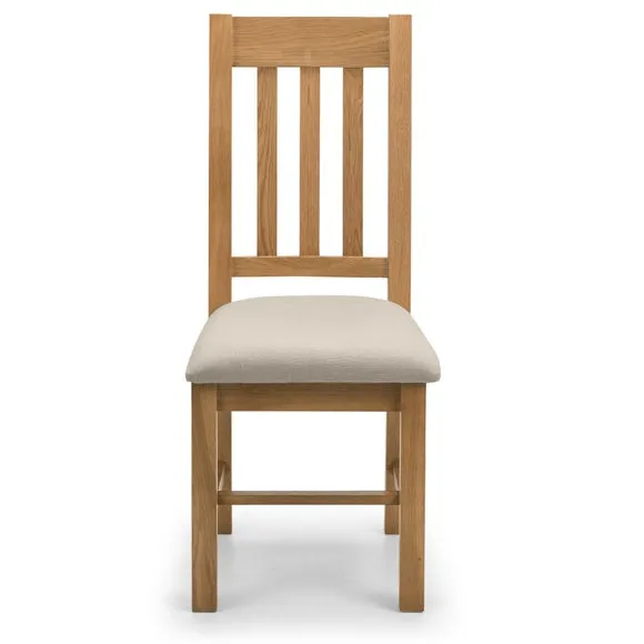 Hereford Set of 2 Dining Chairs, Taupe Faux Linen 4