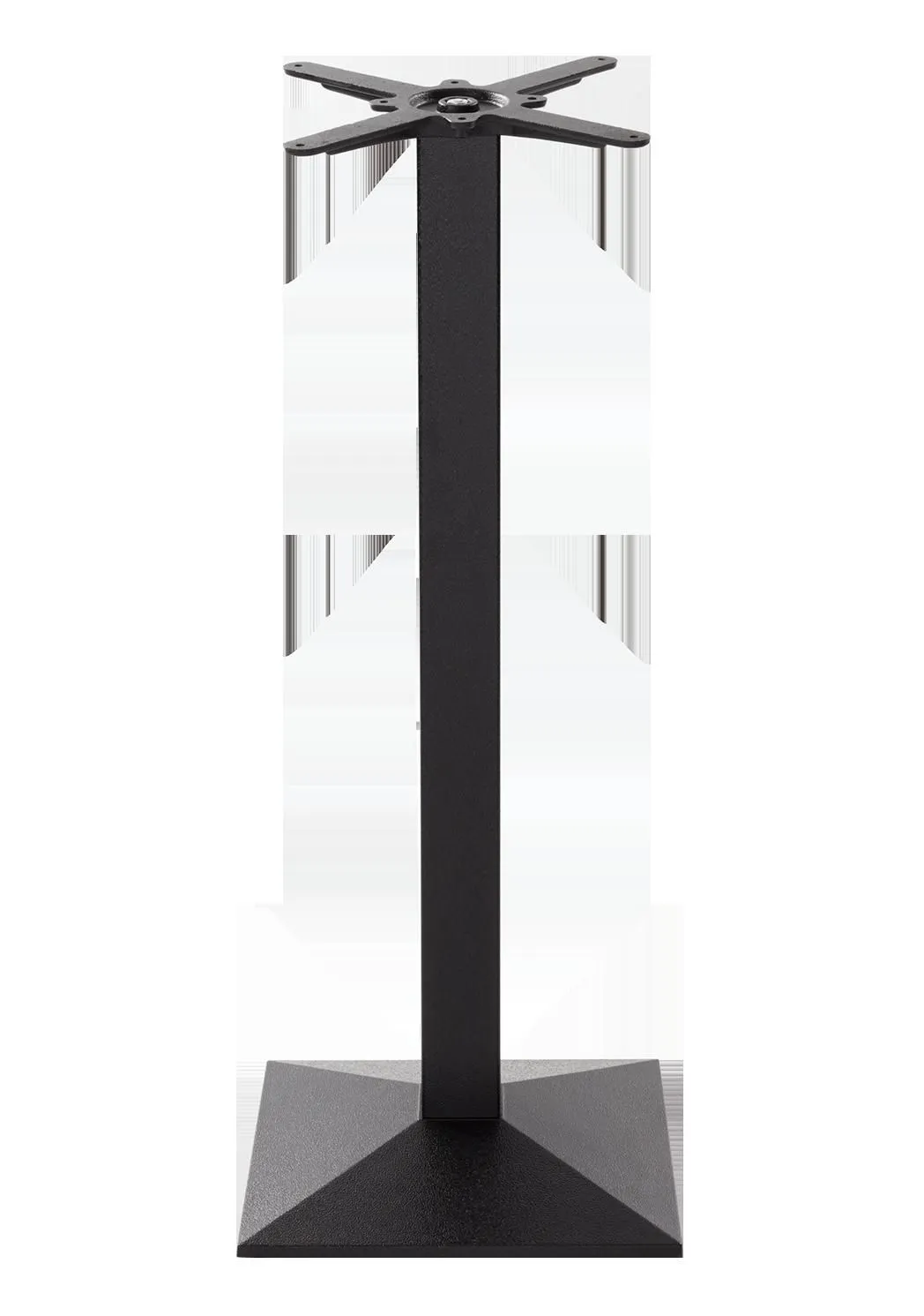 netfurniture Black cast iron pyramid table base - Medium 1050 mm