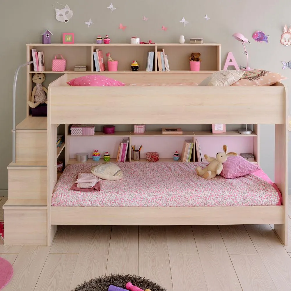 Bibop Acacia Wooden Bunk Bed Frame - EU Single