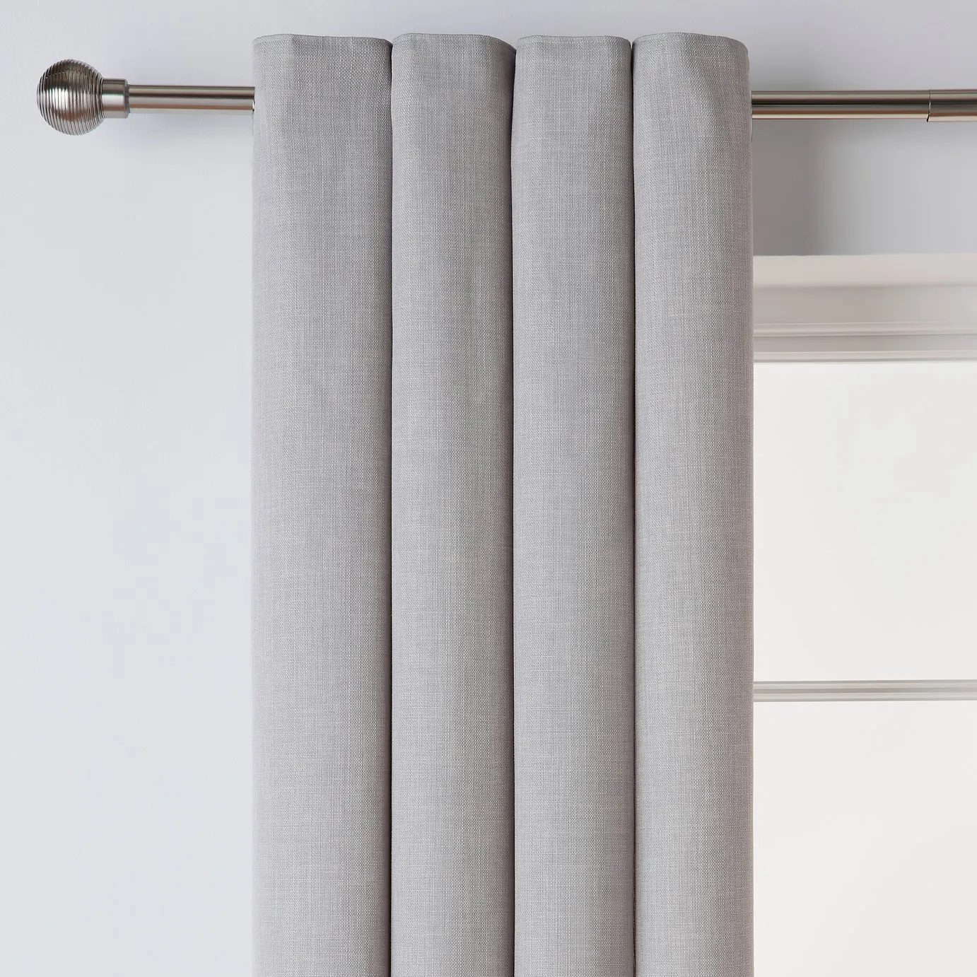 Argos Home Fully Lined Eyelet Curtains - Grey