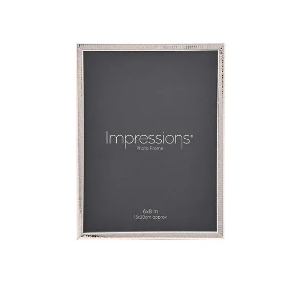 Impressions Silver Plated Thin Crackled Photo Frame 2